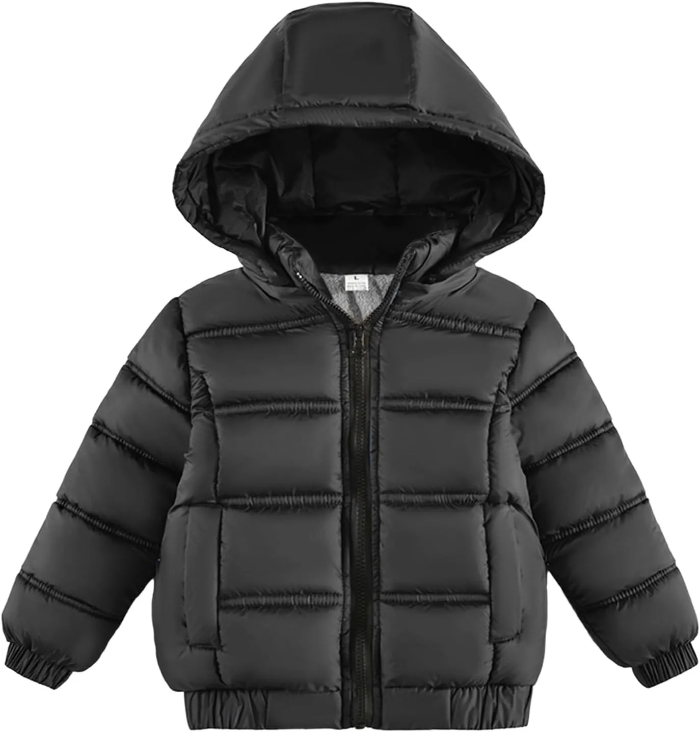 Boys Girls Winter Puffer down Jacket Warm Padded Thicken Coats Full Zip Hooded Parka Jackets Outerwear Clothes
