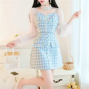 Picnic on the Clouds   Dress Mermaidcore Kawaii Academia Y2K Cottagecore Coquette Fairycore Dollette Princesscore