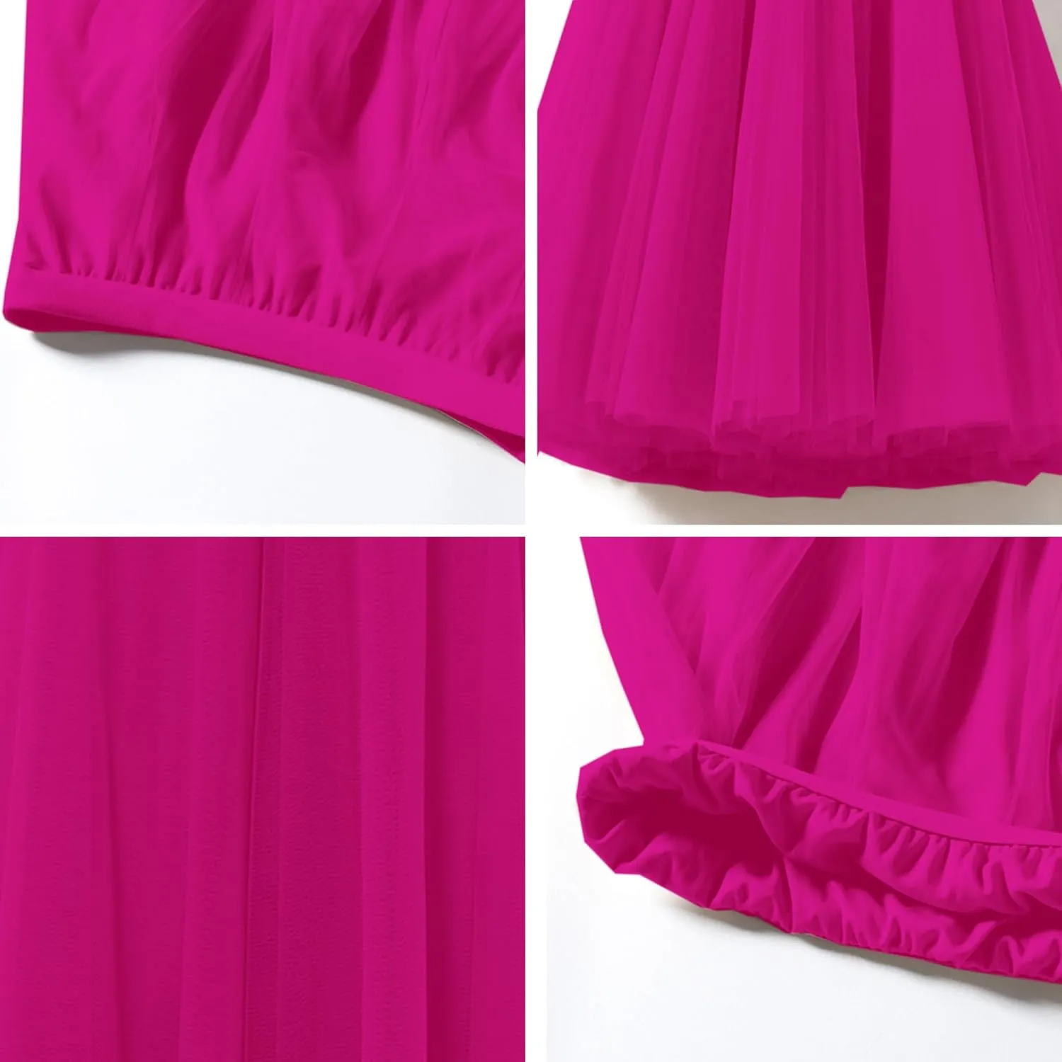 SANGTREE Women's Tutu Tulle A-Line Layered Mesh Midi Skirt, US XS - US 2XL