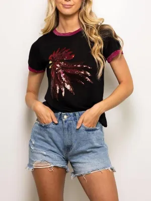 Sequin Gamecock Sparkle Shirt
