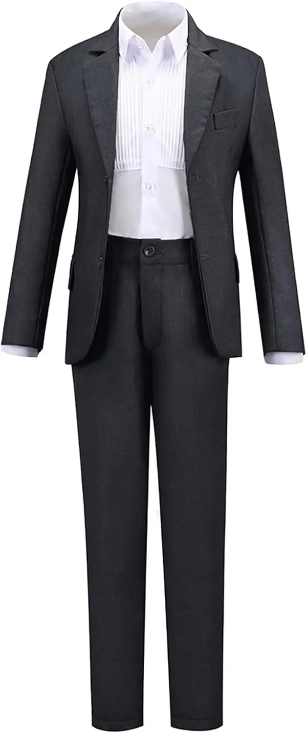 Visaccy Boys Suits Slim Fit Dress Clothes Ring Bearer Outfit